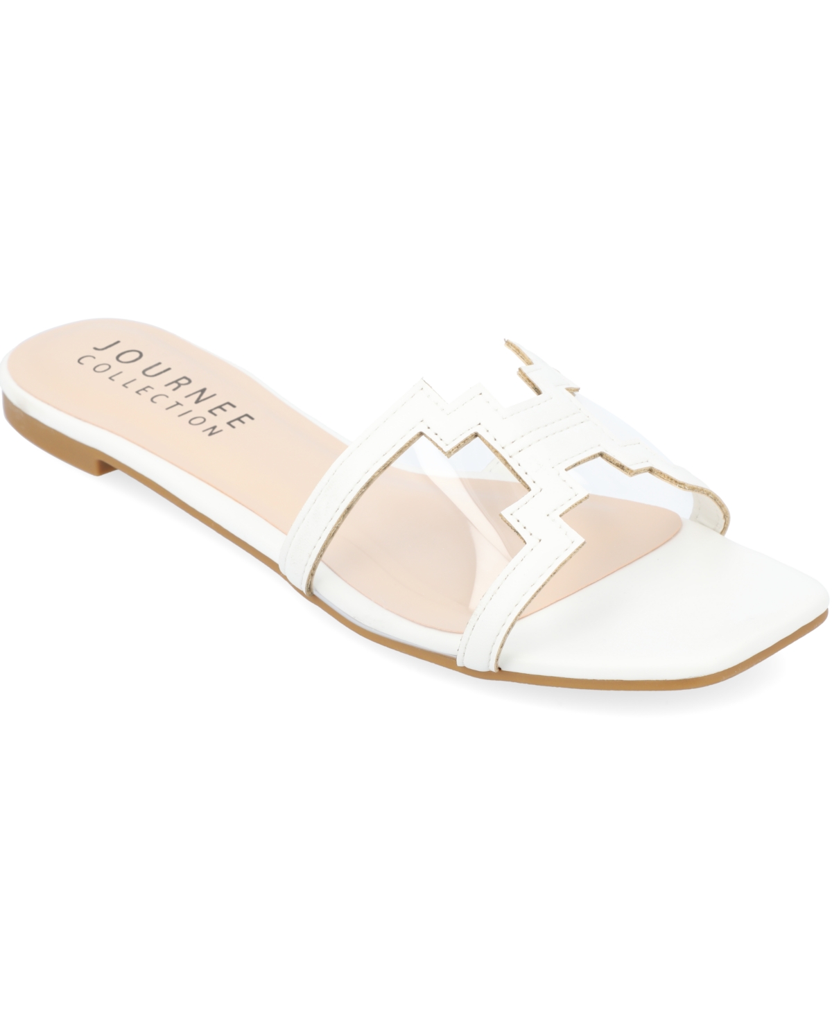 Shop Journee Collection Women's Jamarie Lucite Sandals Women's Shoes In White