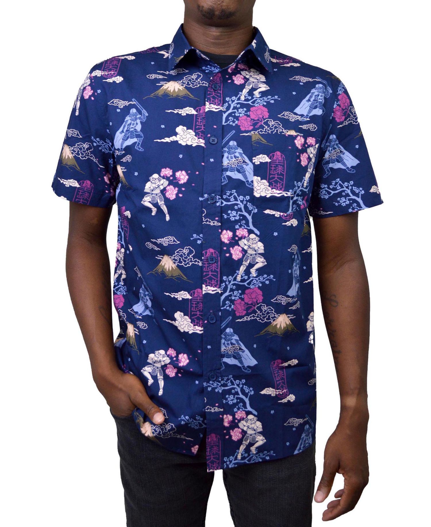 Men's Samurai Short Sleeves Woven Shirt