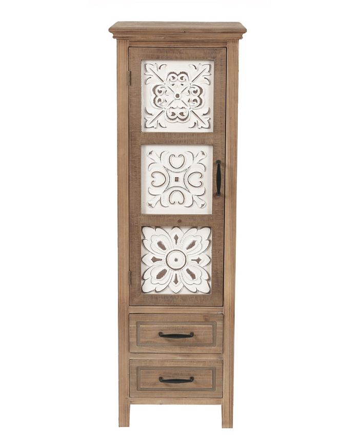 Luxen home metal and wood tall tower cabinet sale