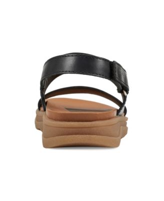 Women's Leah Round Toe Strappy Casual Flat Sandals