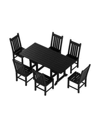 7 Piece Outdoor Patio Dining Set Outdoor Table and Chair Set