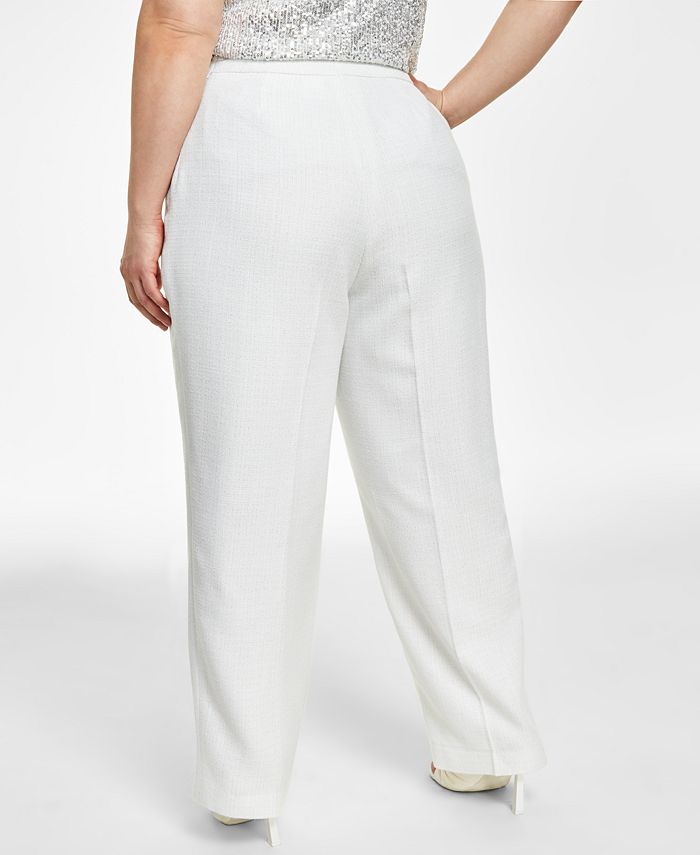 Anne Klein Plus Size HighRise SideZip Pants Macy's