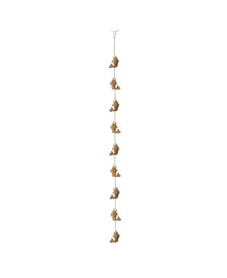 8.5' Faux Copper Patina Finish Fish Shaped Rain Chain with V-Shaped Gutter Clip