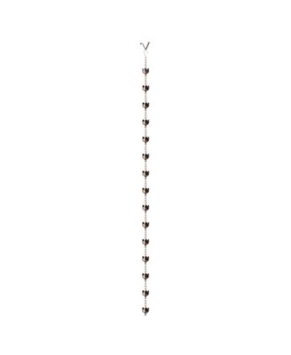 8.5' Faux Copper Lotus Shaped Rain Chain with V-Shaped Gutter Clip