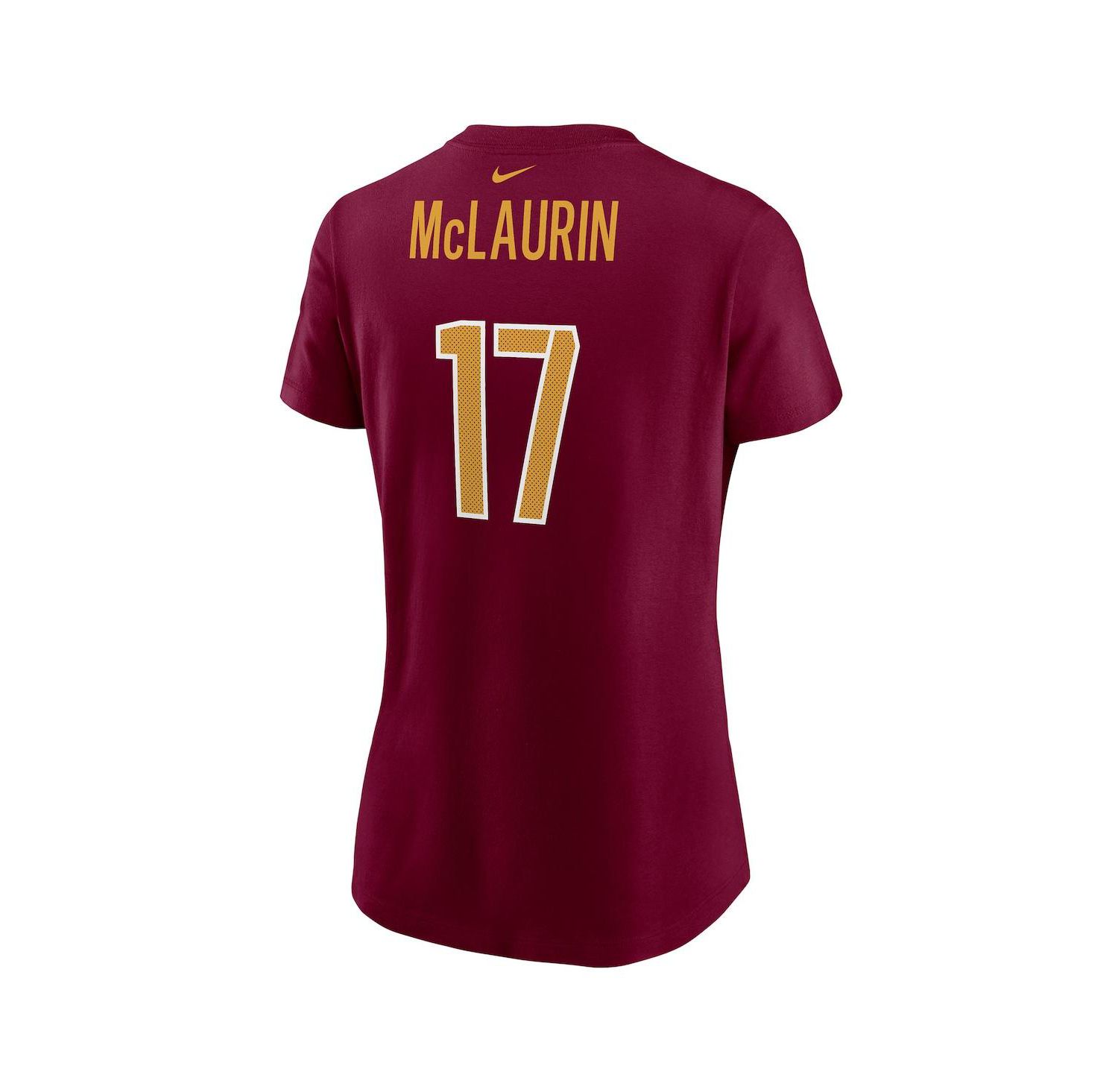 Women's Terry McLaurin Burgundy Washington Commanders Player Name and Number T-shirt