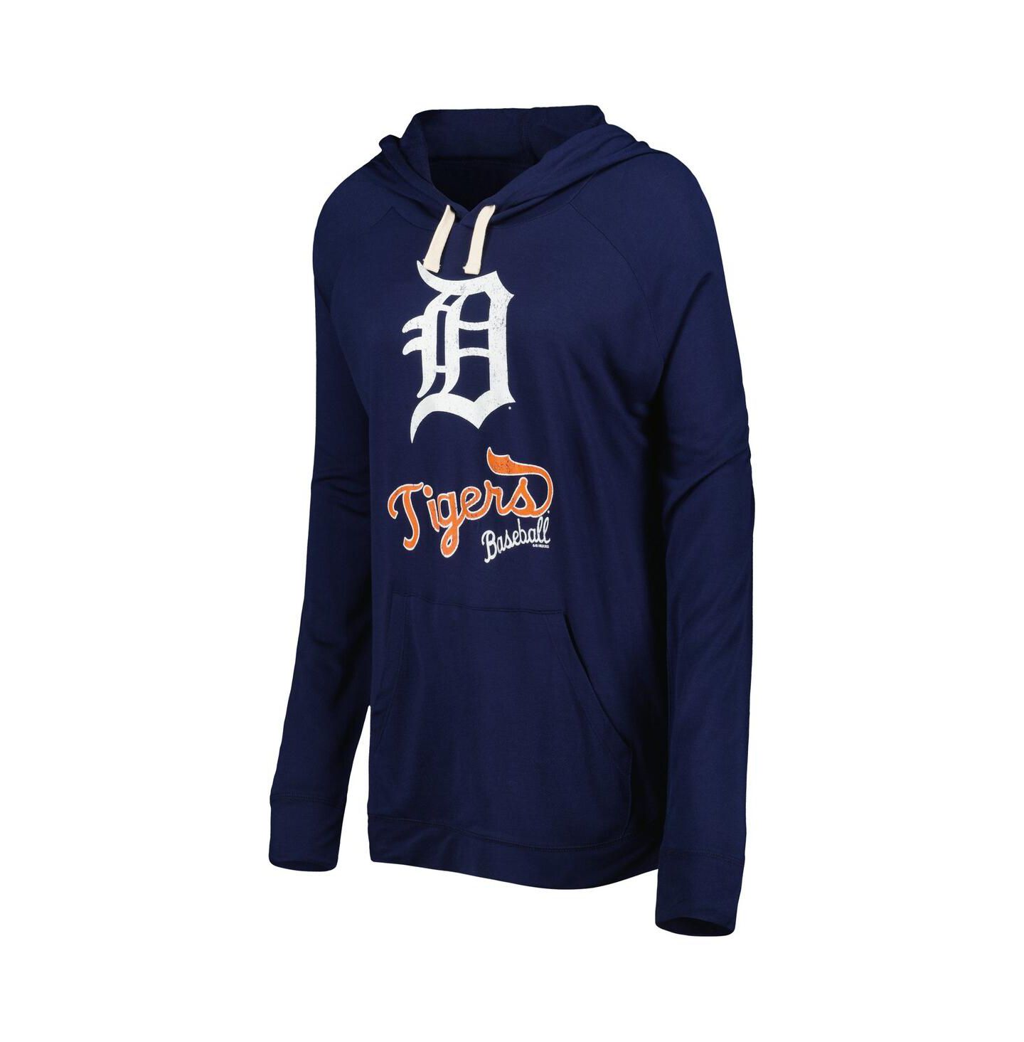 Женское худи Touch Navy Detroit Tigers Pre-Game Raglan Pullover — фото 3