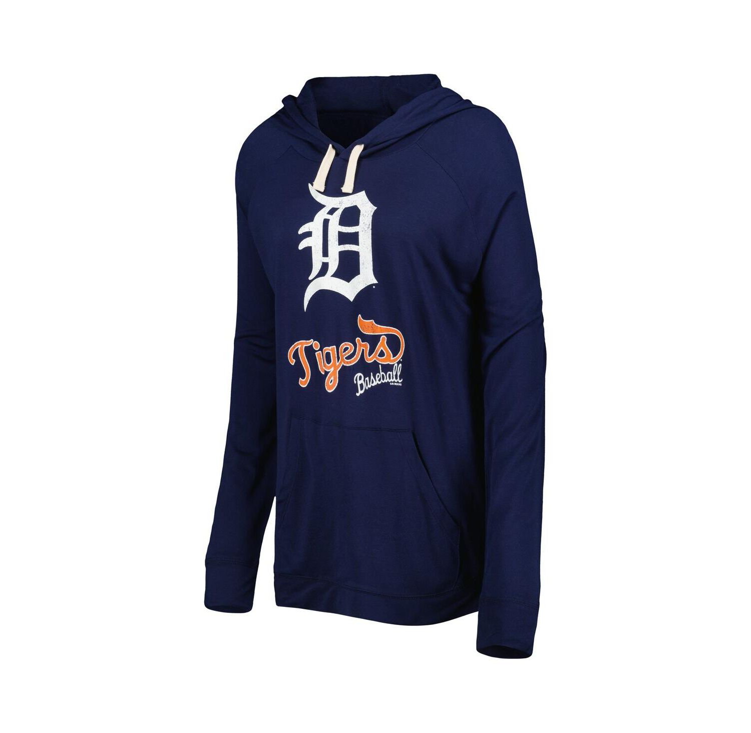 Women's Navy Detroit Tigers Pre-Game Raglan Pullover Hoodie