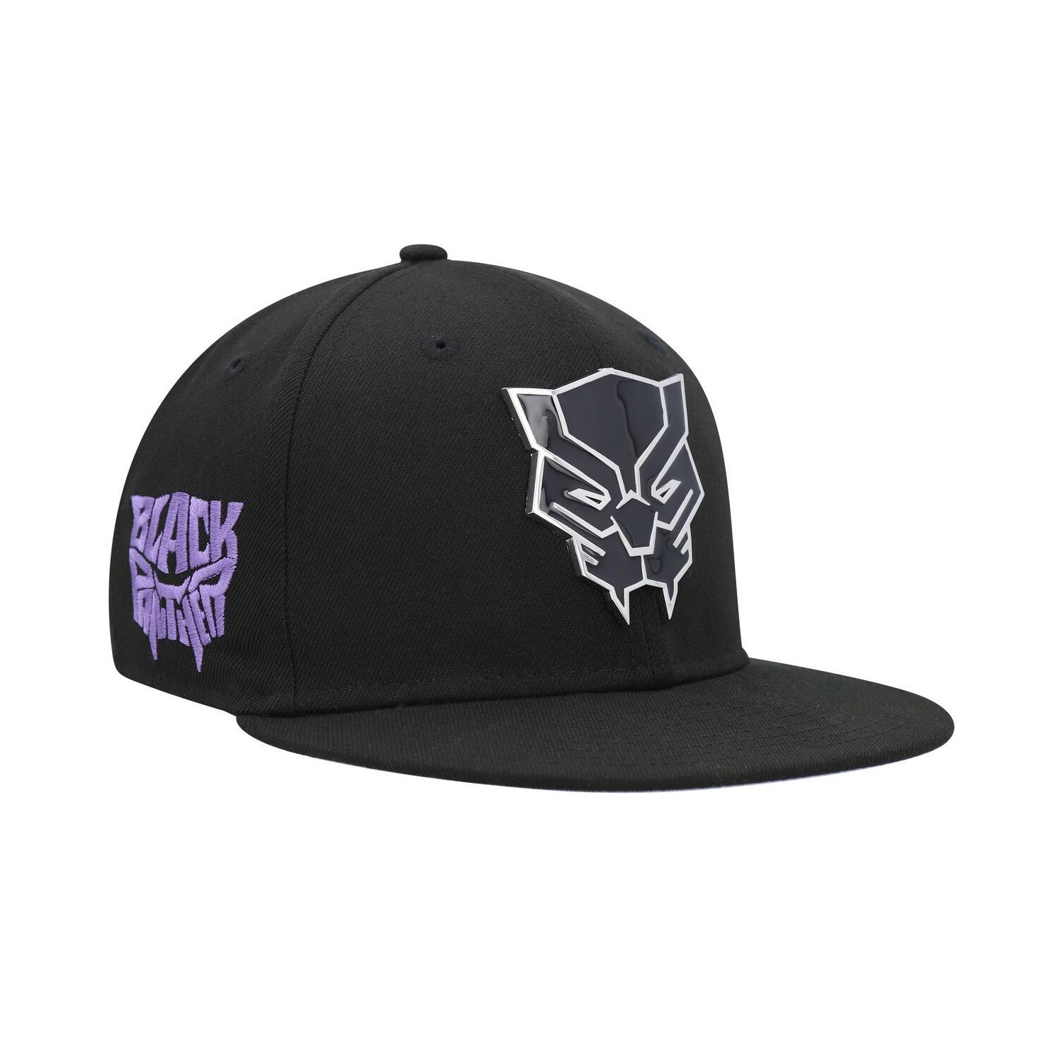 Men's Black Black Panther Marvel Fitted Hat