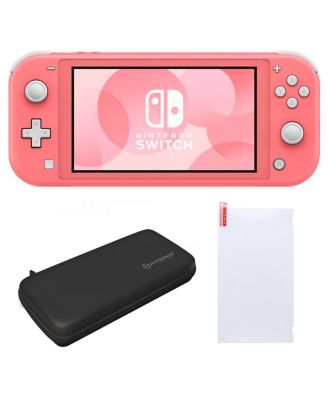 Nintendo Switch Lite in Coral with Screen Protector & Case - Macy's