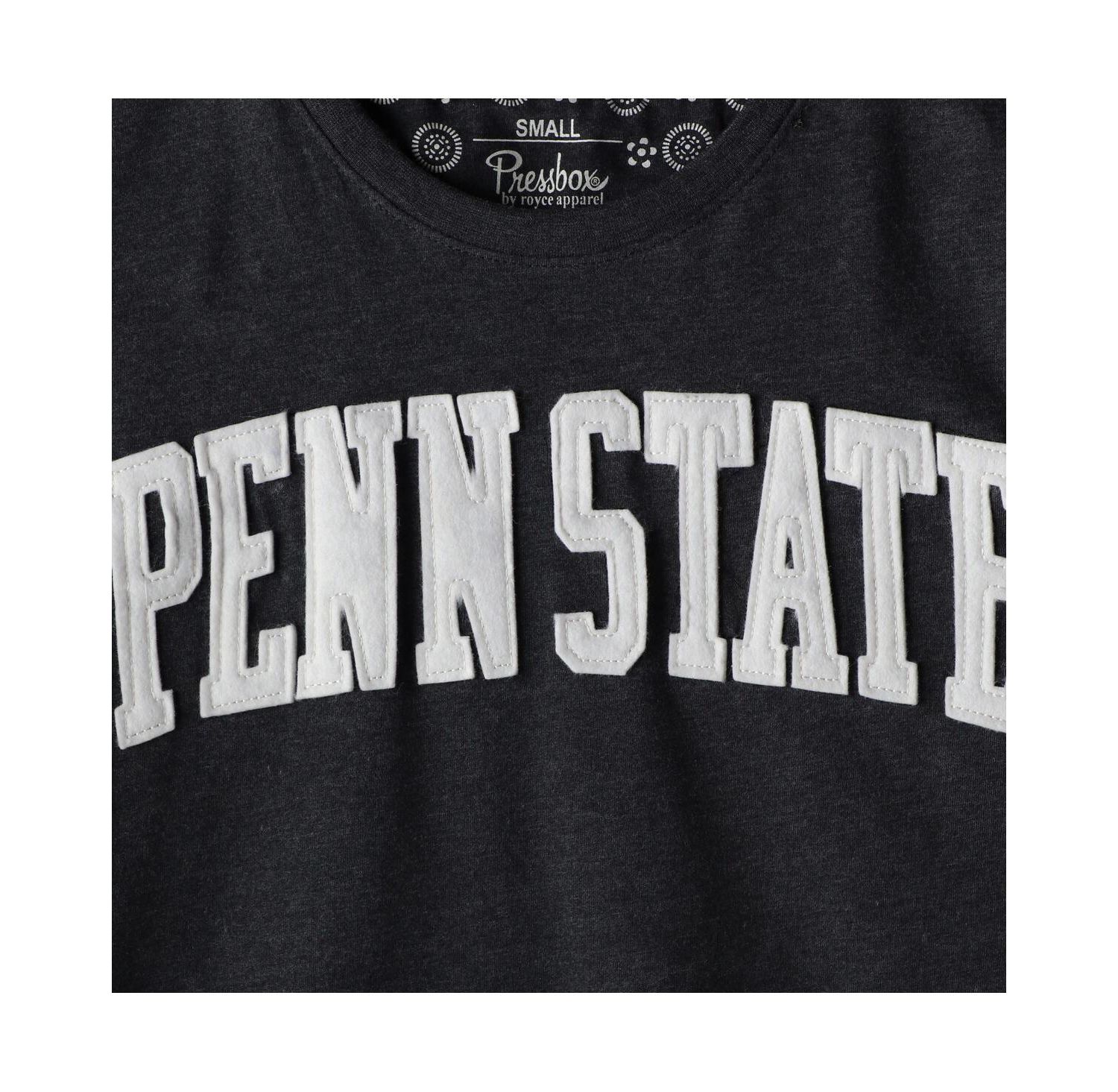 Women's Heathered Navy Penn State Nittany Lions Two-Hit Canyon Long Sleeve T-shirt