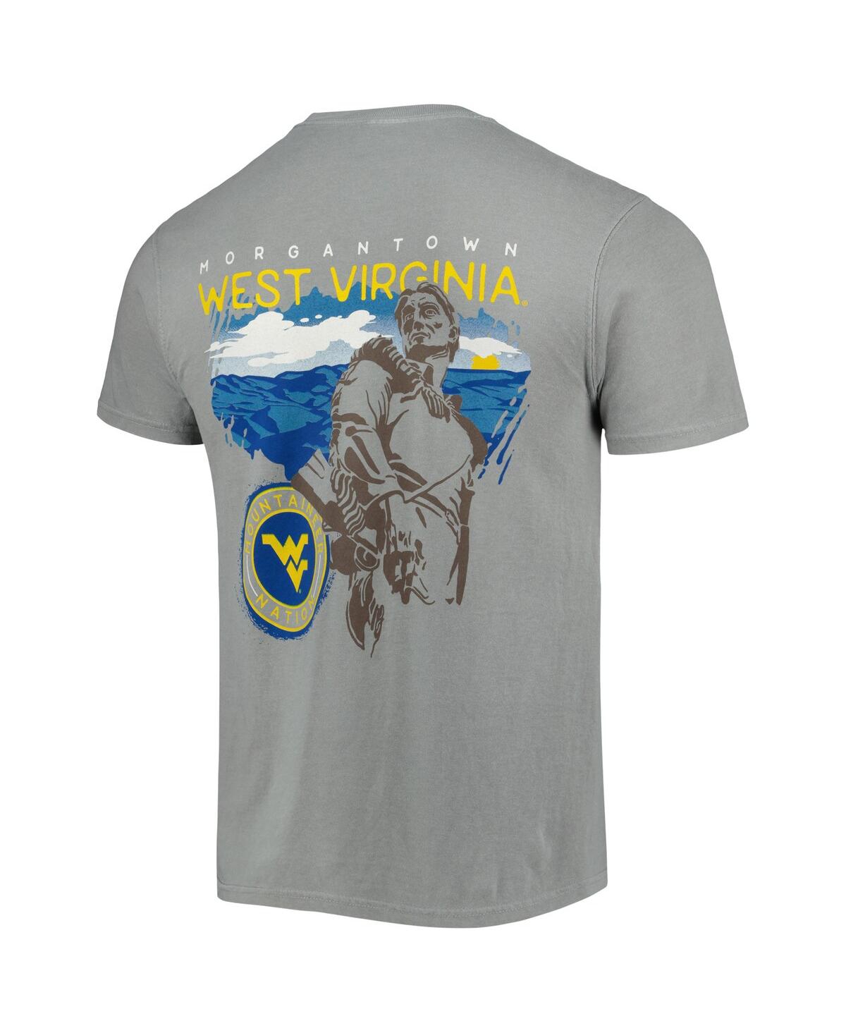 Image One Gray West Virginia Mountaineers Hyperlocal T-shirt In Gray
