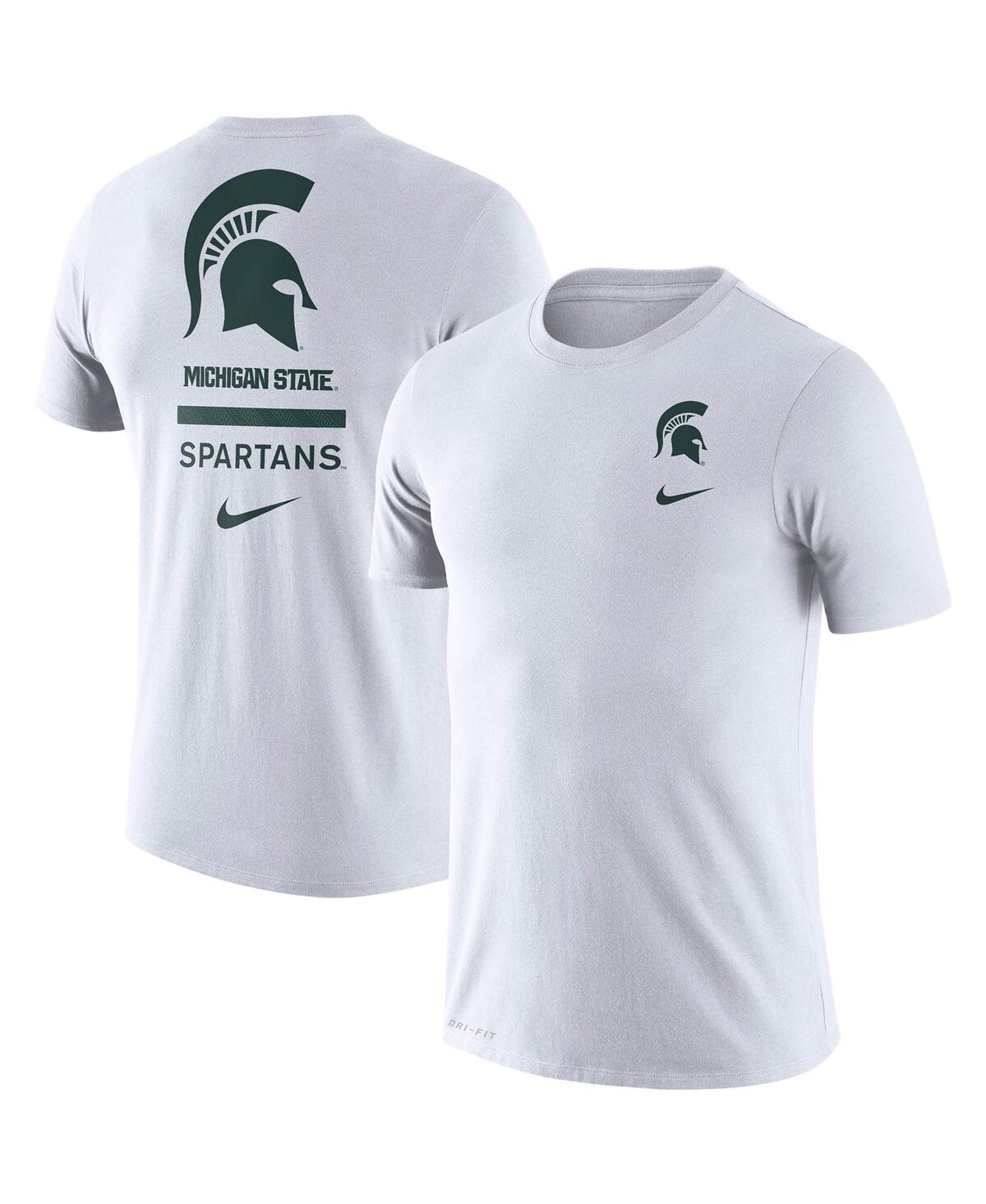 Men's NikeMichigan State Spartans Dna Logo Performance T-shirt - White