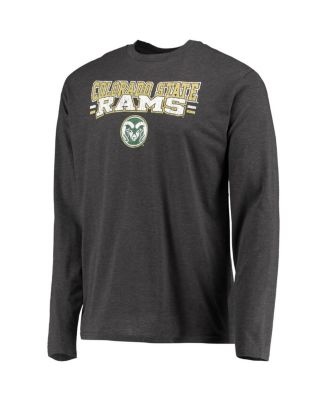 Men's Green, Heathered Charcoal Colorado State Rams Meter Long Sleeve T-shirt and Pants Sleep Set