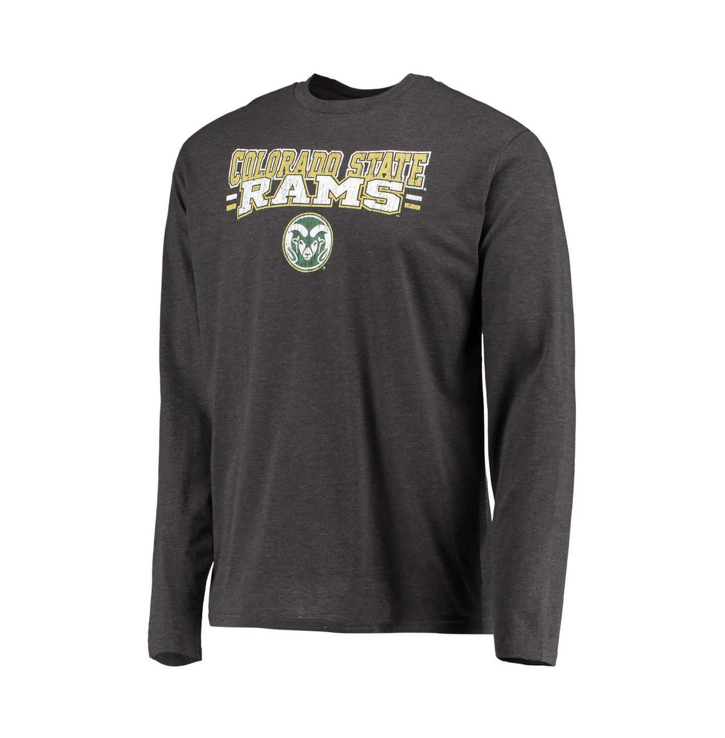 Мужская пижама Concepts Sport Colorado State Rams Meter, Green/Heathered Charcoal — фото 2