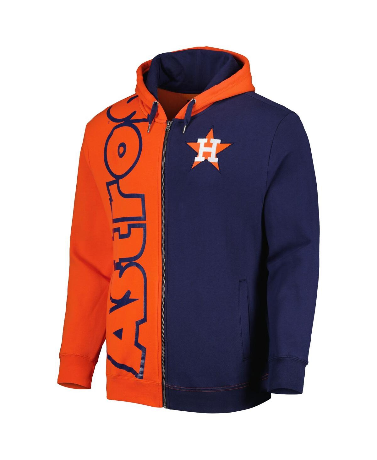Men's Mitchell & Ness Navy Houston Astros Fleece Full-Zip Hoodie - Navy
