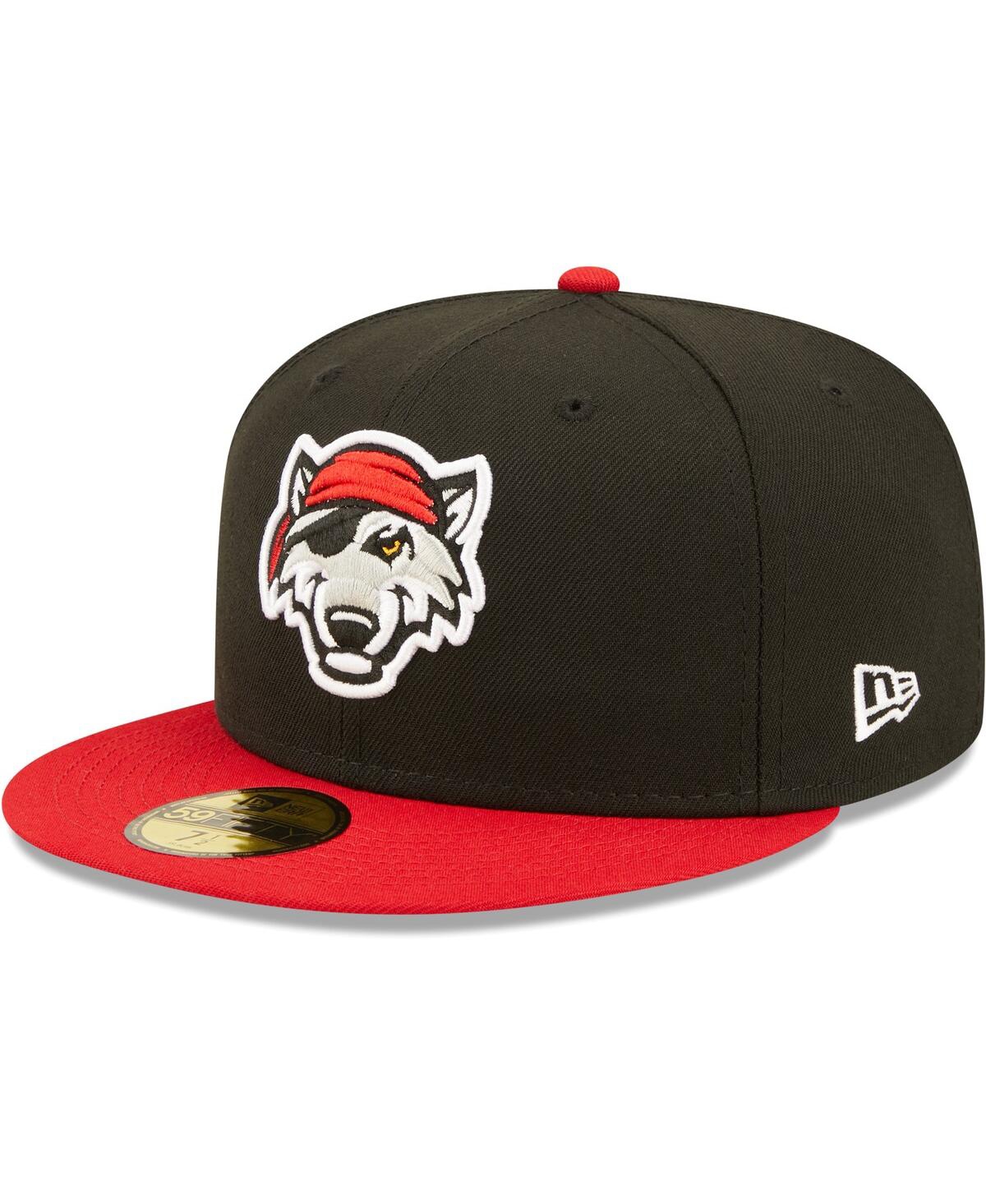 Men's New EraErie SeaWolves Authentic Collection Team Alternate 59FIFTY Fitted Hat - Black