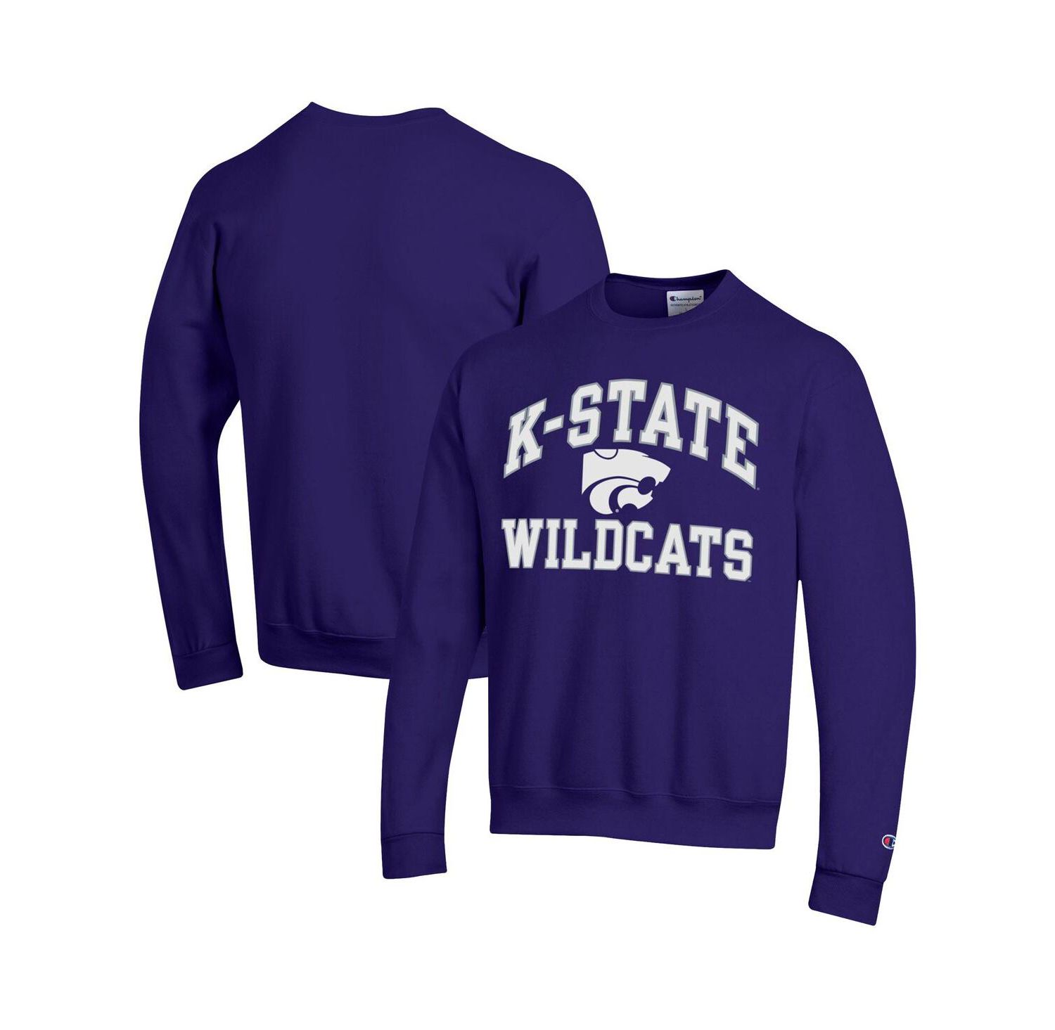 Men's Purple Kansas State Wildcats High Motor Pullover Sweatshirt