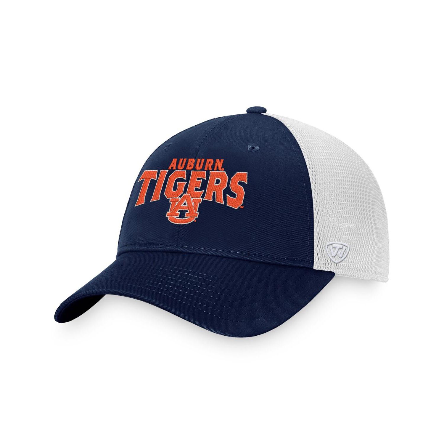 Men's Navy Auburn Tigers Breakout Trucker Snapback Hat
