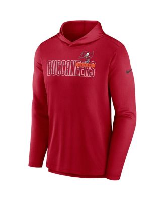 Men's Red Tampa Bay Buccaneers Performance Team Pullover Hoodie