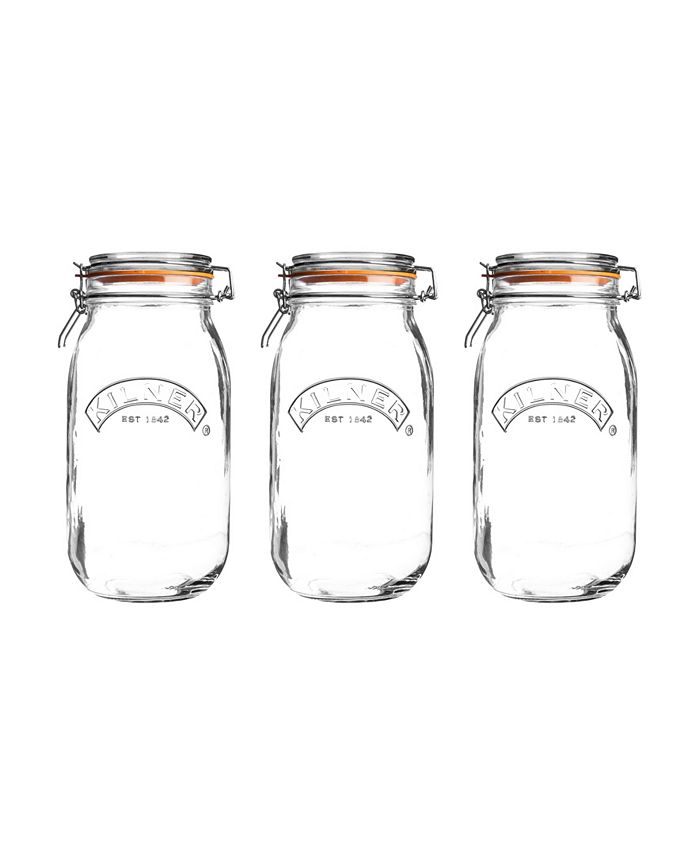 Kilner Round Clip Top Jar 68 oz, Set of 3 Macy's