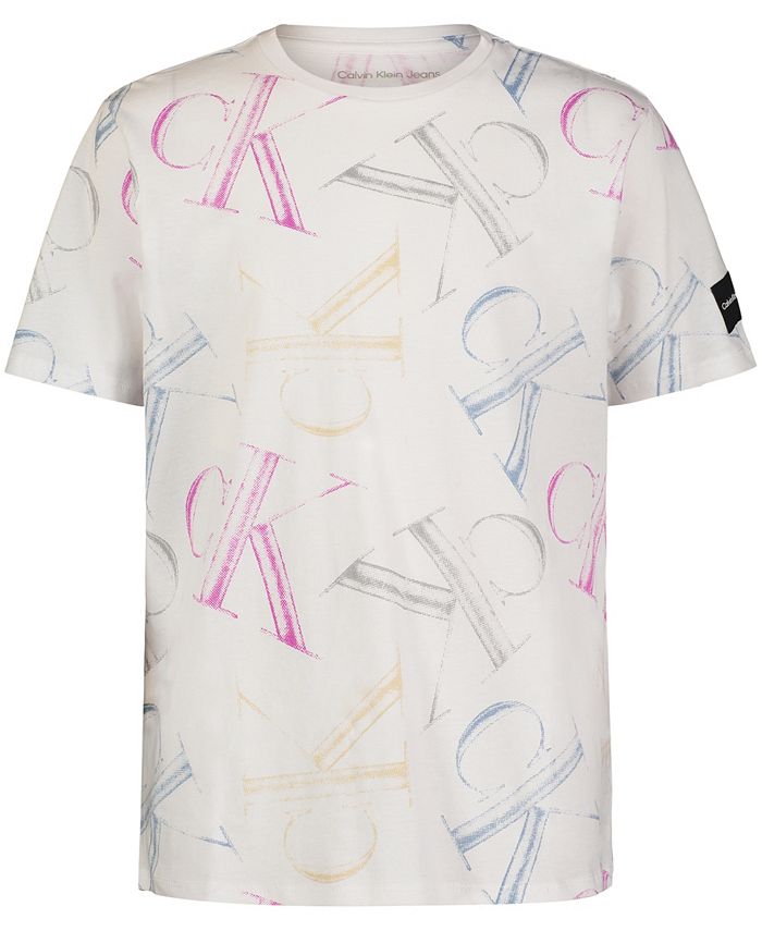 Calvin Klein Big Boys Xray Print Short Sleeve T-shirt - Macy's