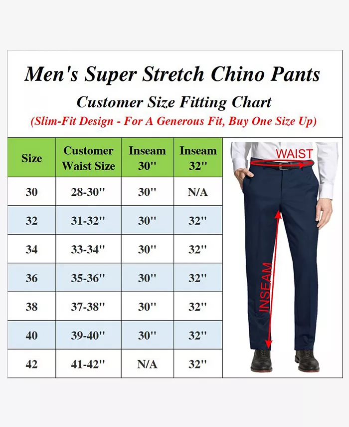 Men's Super Stretch Slim Fit Everyday Chino Pants - thumbnail 9