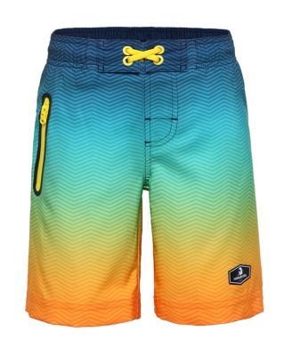 Boys 4-Way Stretch Quick Dry Board Shorts Swim Trunks with Mesh Lining UPF50+
