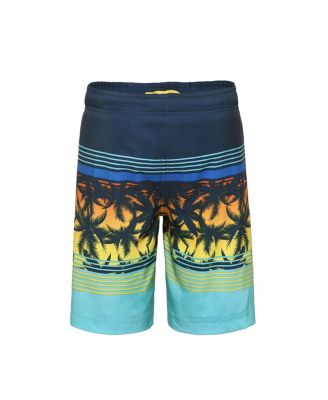 Boys 4-Way Stretch Quick Dry Board Shorts Swim Trunks with Mesh Lining UPF50+