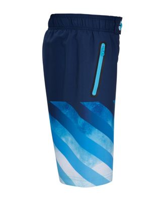 Boys 4-Way Stretch Quick Dry Board Shorts Swim Trunks with Mesh Lining UPF50+