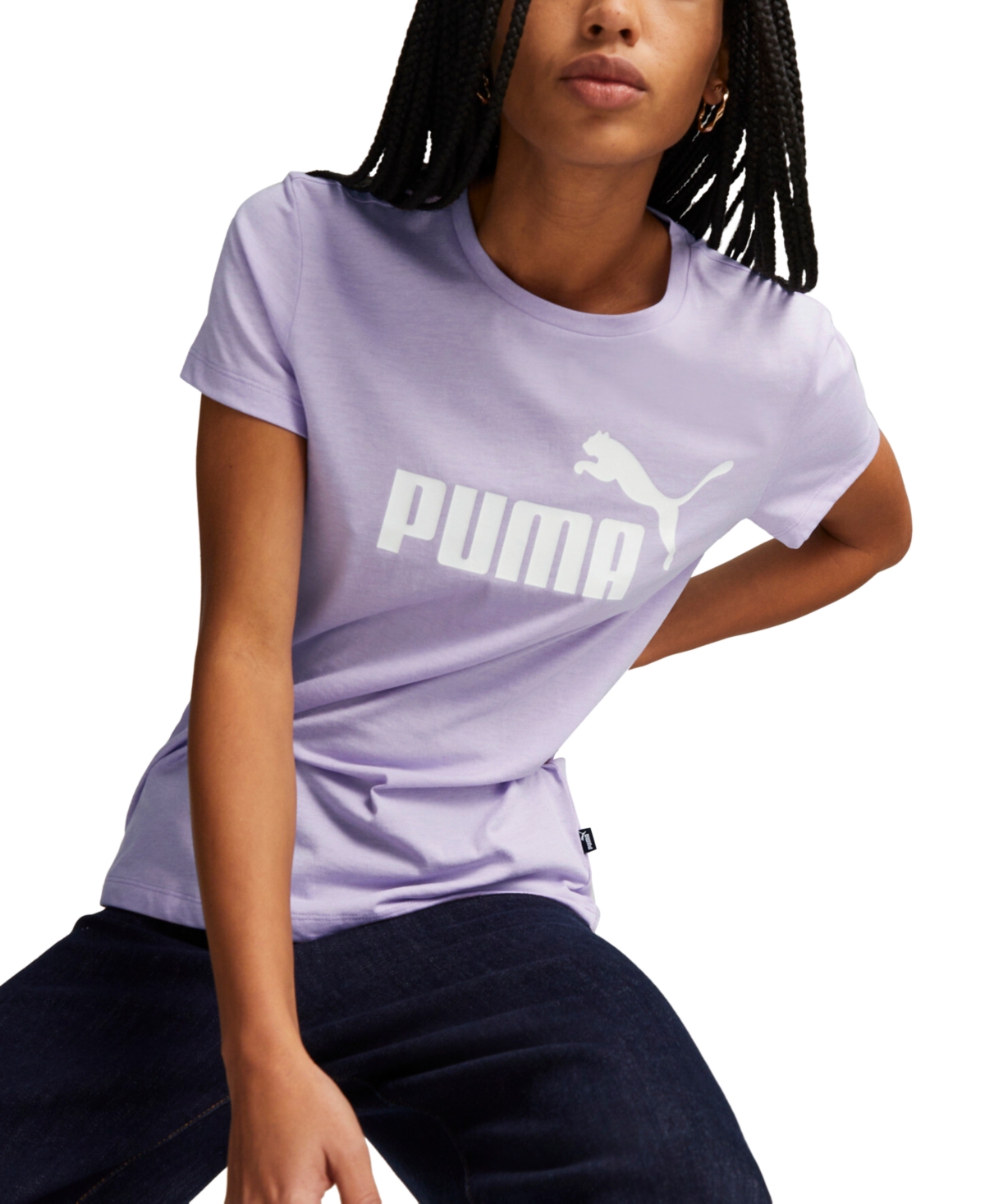Puma Women's Essentials Graphic Short Sleeve T-shirt In Vivid Violet |  ModeSens