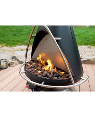 COH-600 Chimenea Steel Propane Outdoor Fire Pit