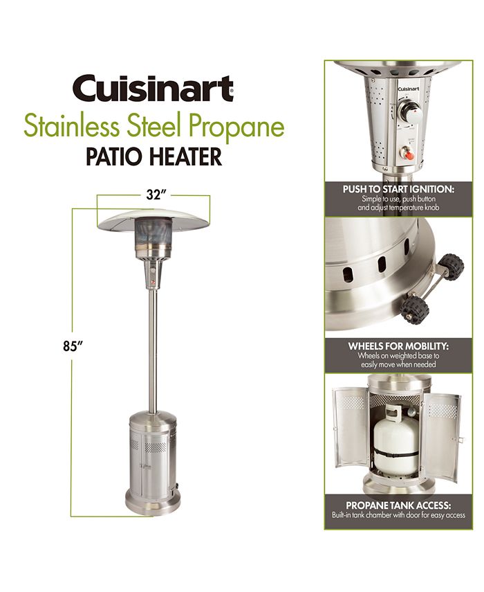 Cuisinart Stainless Steel Outdoor Propane Patio Heater Macy's