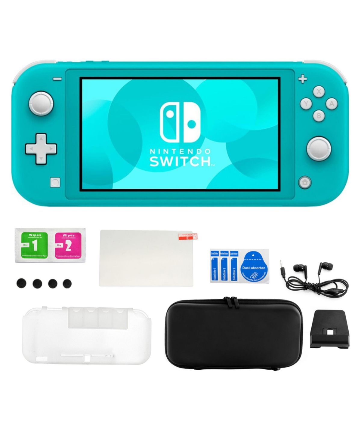 Nintendo Switch Lite In Turquoise With Accessory Kit In Turquoise/aqua
