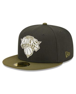 New Era Men's Charcoal, Olive New York Knicks Two-Tone 59Fifty Fitted ...