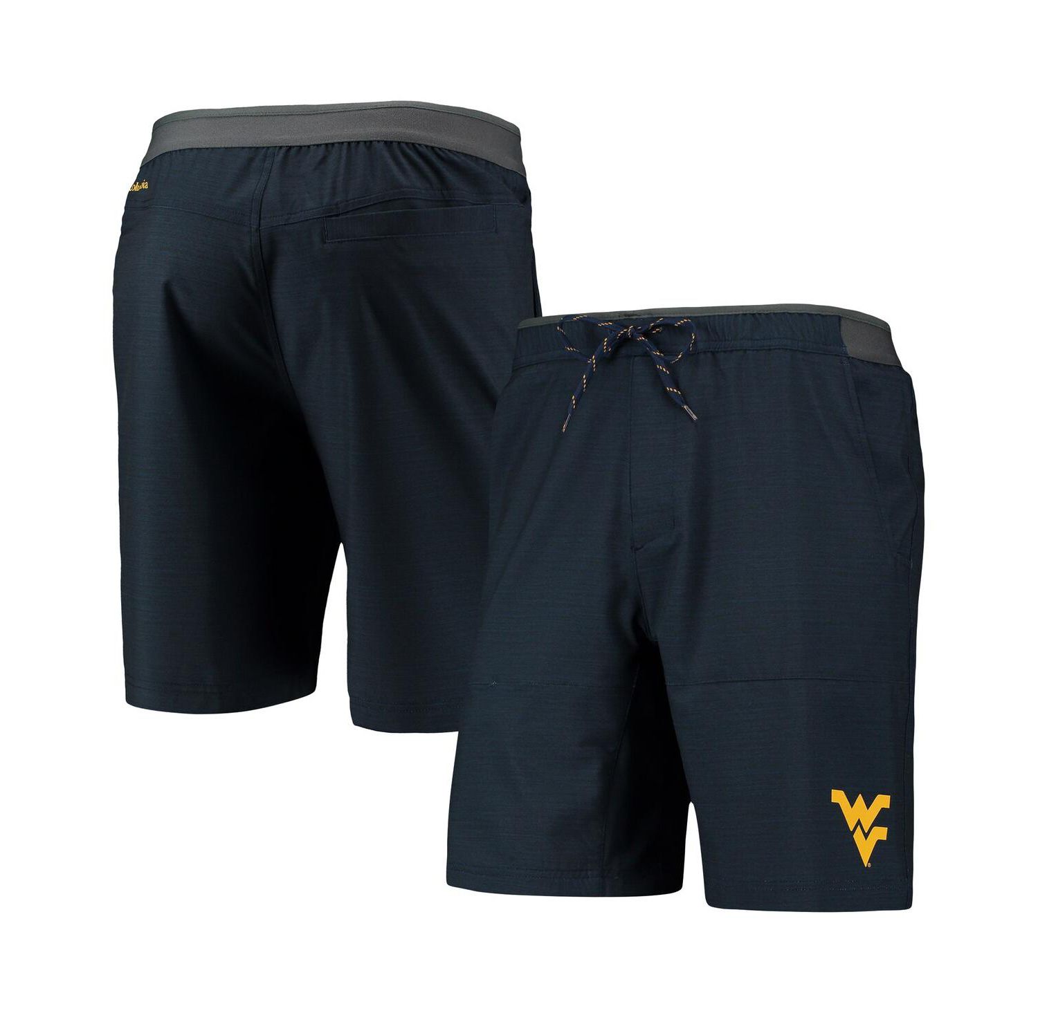 Men's Navy West Virginia Mountaineers Twisted Creek Omni-Shield Shorts