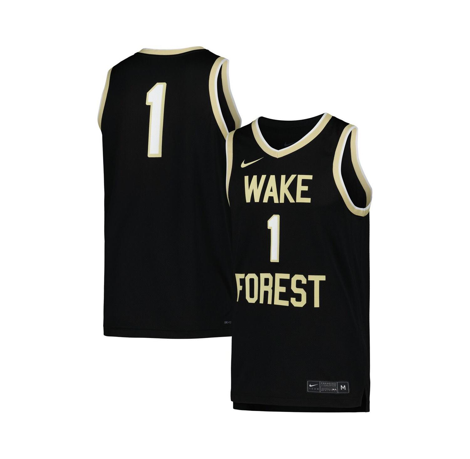 Men's Black Wake Forest Demon Deacons Replica Basketball Jersey