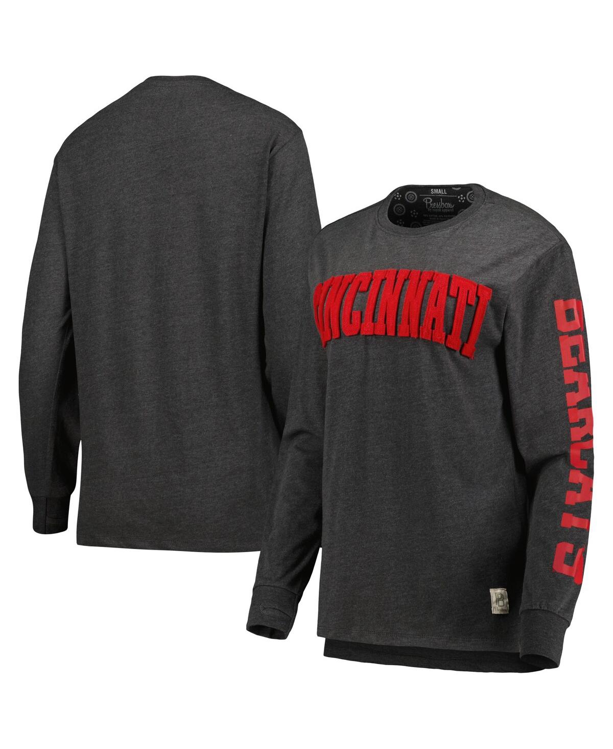 Women's PressboxCincinnati Bearcats Two-Hit Canyon Long Sleeve T-shirt - Black
