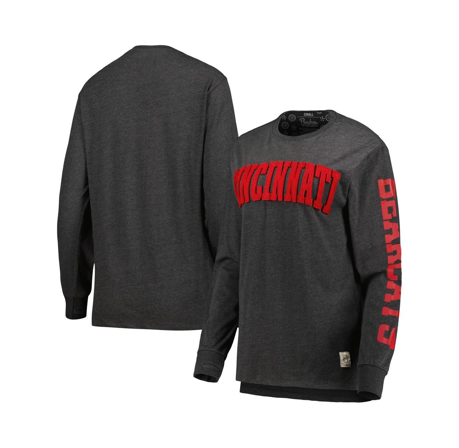 Women's Black Cincinnati Bearcats Two-Hit Canyon Long Sleeve T-shirt