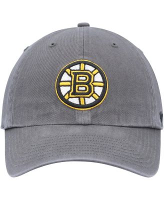 Men's Charcoal Boston Bruins Team Clean Up Adjustable Hat