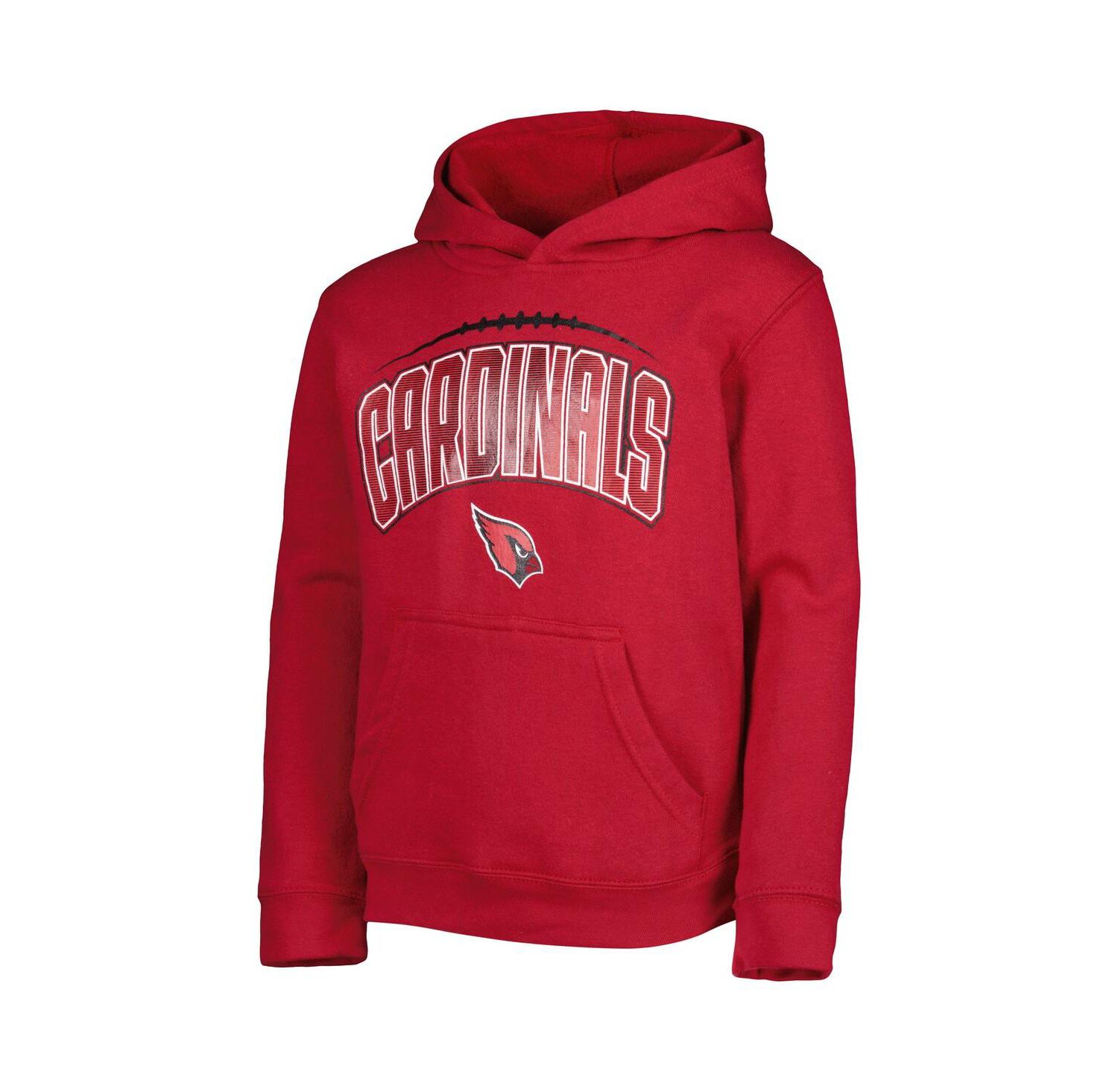 Big Boys and Girls Cardinal, Heather Gray Arizona Cardinals Double Up Pullover Hoodie and Pants Set