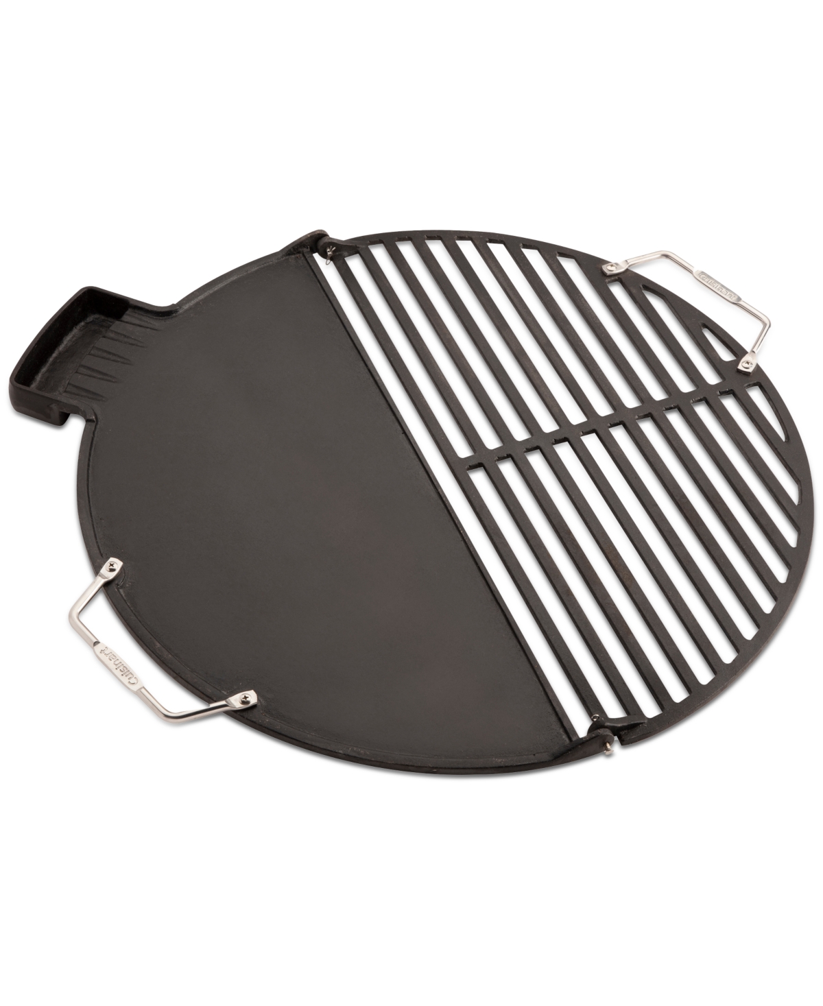 Cuisinart Cha-830 Cleanburn Fire Pit Griddle & Grill Cast Iron Top In Black