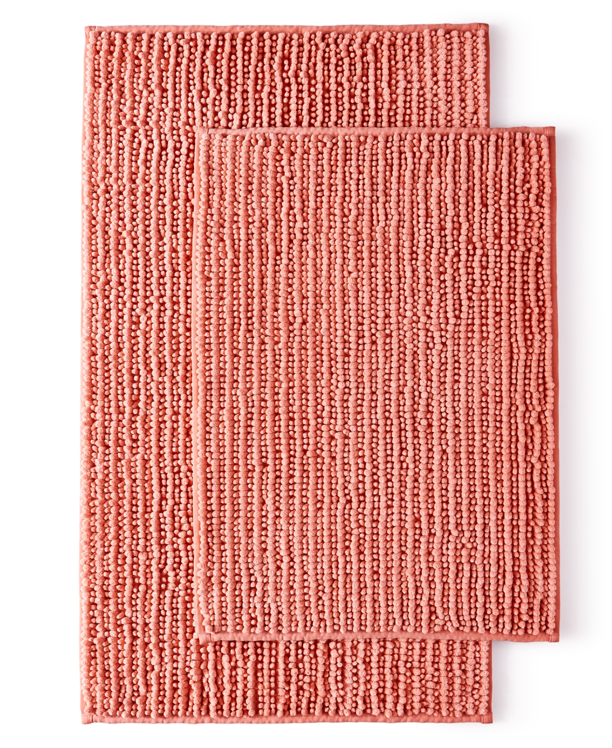 Home Design Noodle 2-pc. Bath Rug Set, Created For Macy's In Warm Peach