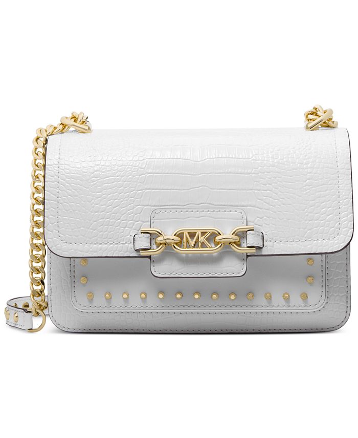 Michael Michael Kors Womens Pale Gold Heather Leather Cross-body Bag
