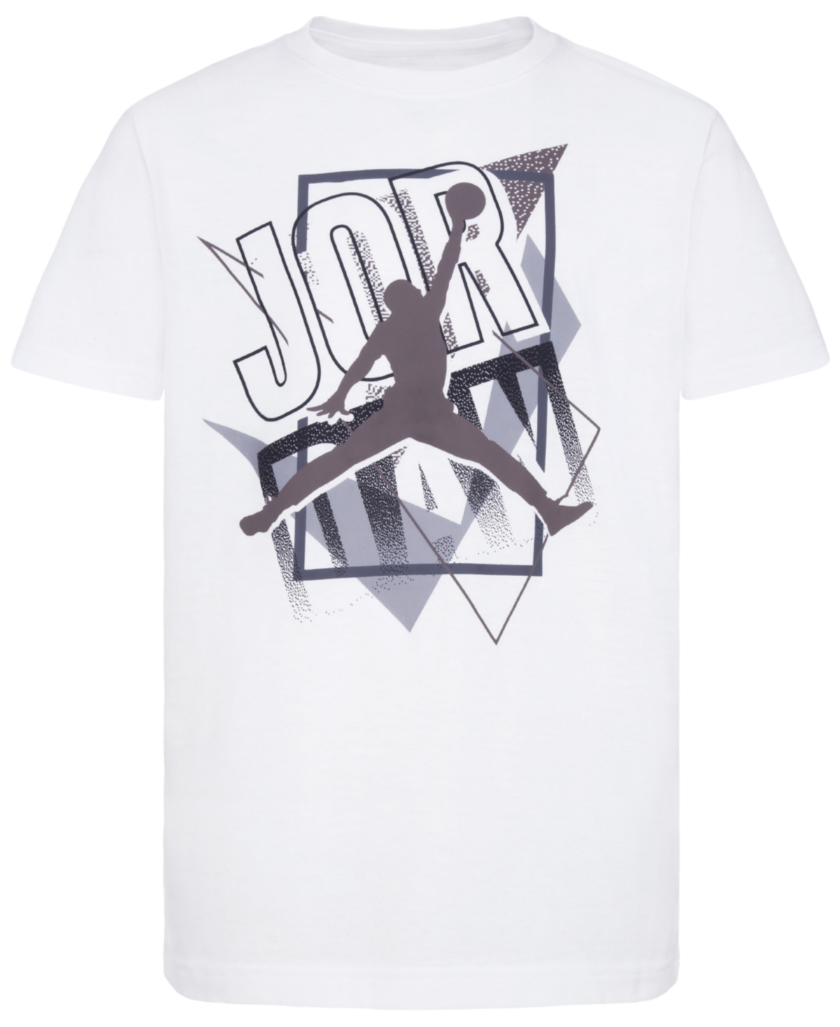 Jordan Big Boys Break The Frame Short Sleeve T-shirt In White