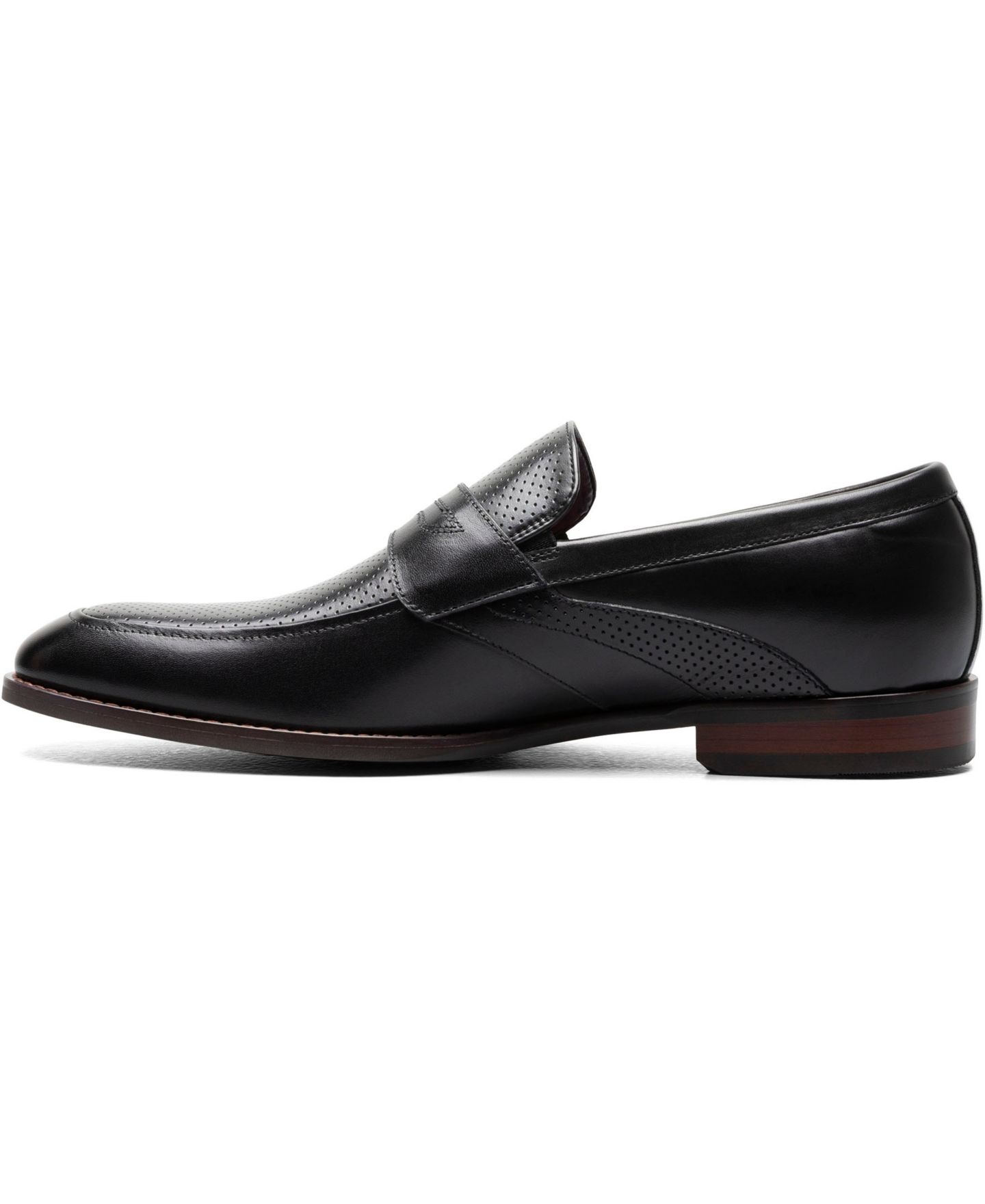 Мужские туфли Stacy Adams Karnes Moc Toe Slip-On Penny Loafer, цвет: Чёрный — фото 7