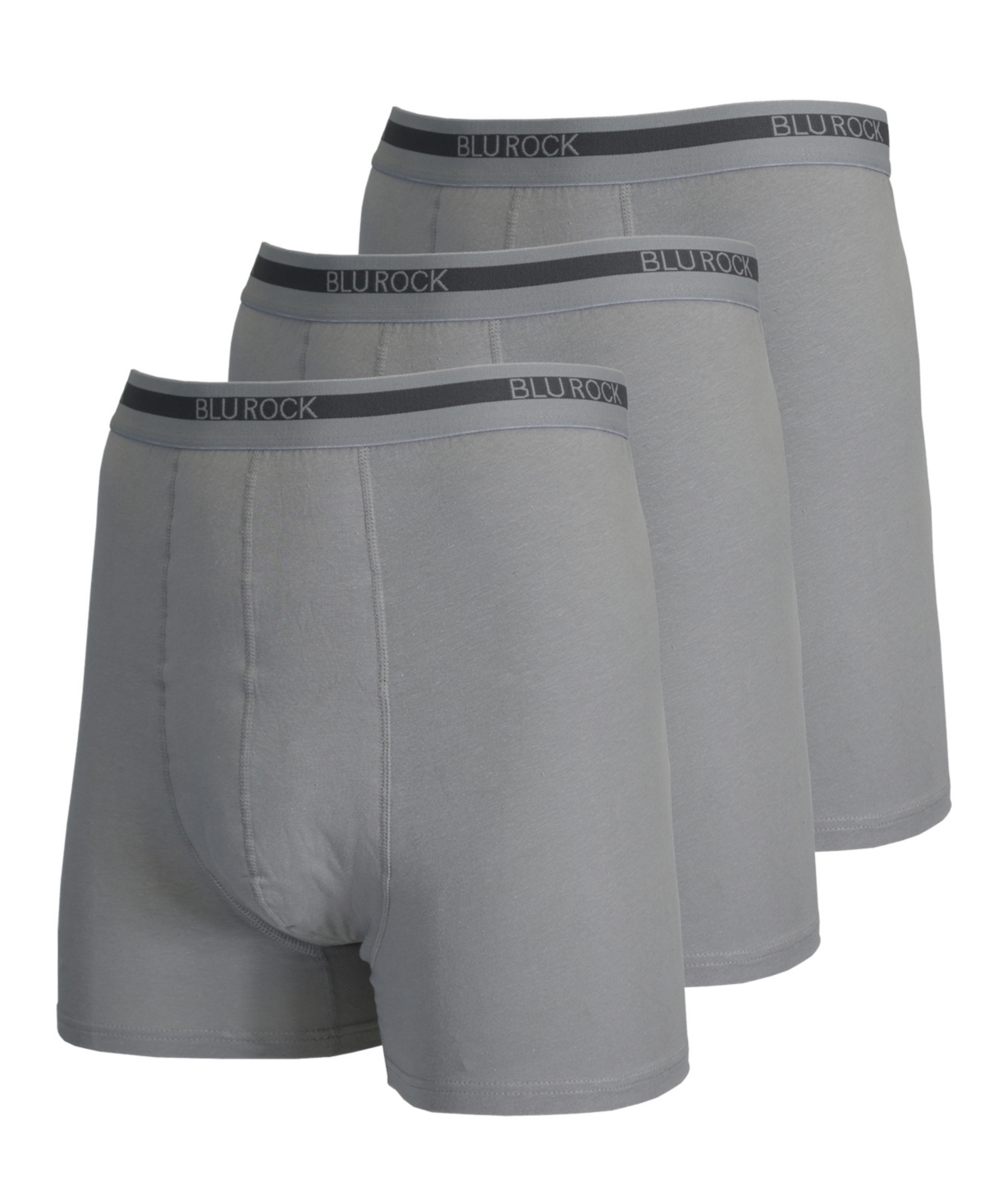 Men's Stretch Cotton Boxer Briefs Underwear, Pack of 3 - Navy