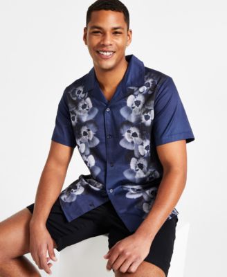 CRWTH - Men's Sego Lily Short-Sleeve Button-Front Camp Shirt