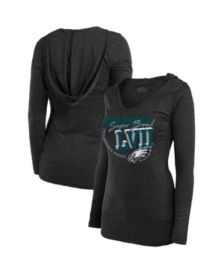 5th & Ocean Women's Philadelphia Eagles Glitter Raglan T-Shirt - Macy's