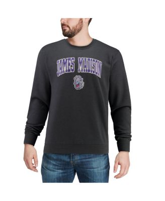 Men's James Madison Dukes Arch and Logo Crew Neck Sweatshirt