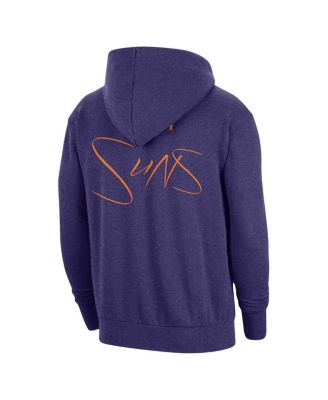 Men's Heather Purple Phoenix Suns Courtside Versus Flight Pullover Hoodie